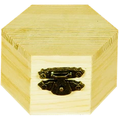 Pentart hatszög alakú 6x4 cm minidoboz