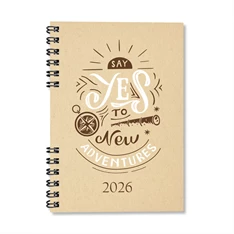 Period Eco Adventure 2026 A5 heti beosztású spirálos határidőnapló