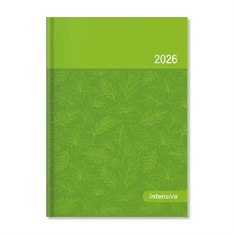 Period Intensive 2026 B6 heti beosztású zöld lakk határidőnapló