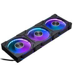 Phanteks D30 reverse Airflow 3db 120mm PWM D-RGB L (fordított légáram) fekete ventilátor Phanteks D30 reverse Airflow 3db 120mm PWM D-RGB L (fordított légáram) fekete ventilátor
