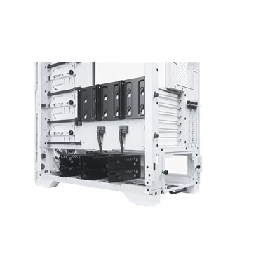 Phanteks Eclipse P600S Silent ATX matt fehér edzett üveg ház