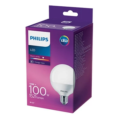 Philips LED gömb izzó 15W E27 1521lm 2700K