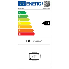 Philips 27" 27E1N1100A/00 FHD IPS 100Hz HDMI/VGA hangszóró monitor