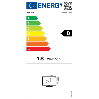 Philips 27" 27E1N1100A/00 FHD IPS 100Hz HDMI/VGA hangszóró monitor