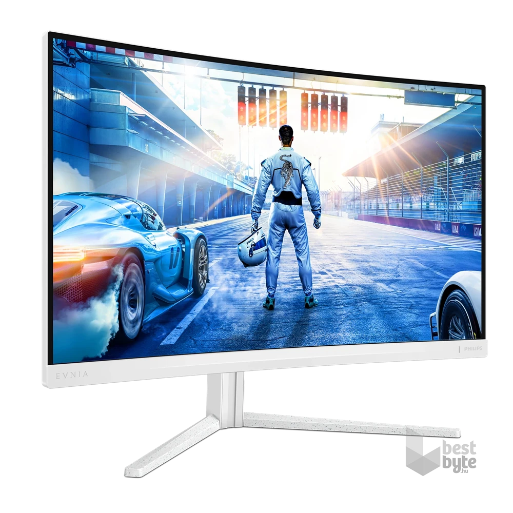 Philips 27" 27M2C5501/00 QHD Fast VA 180Hz HDMI/DP fehér ívelt gamer monitor