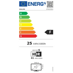 Philips 27" 27M2C5501/00 QHD Fast VA 180Hz HDMI/DP fehér ívelt gamer monitor