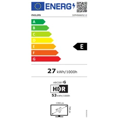 Philips 32" 32PHS6605/12 HD Ready Smart LED TV