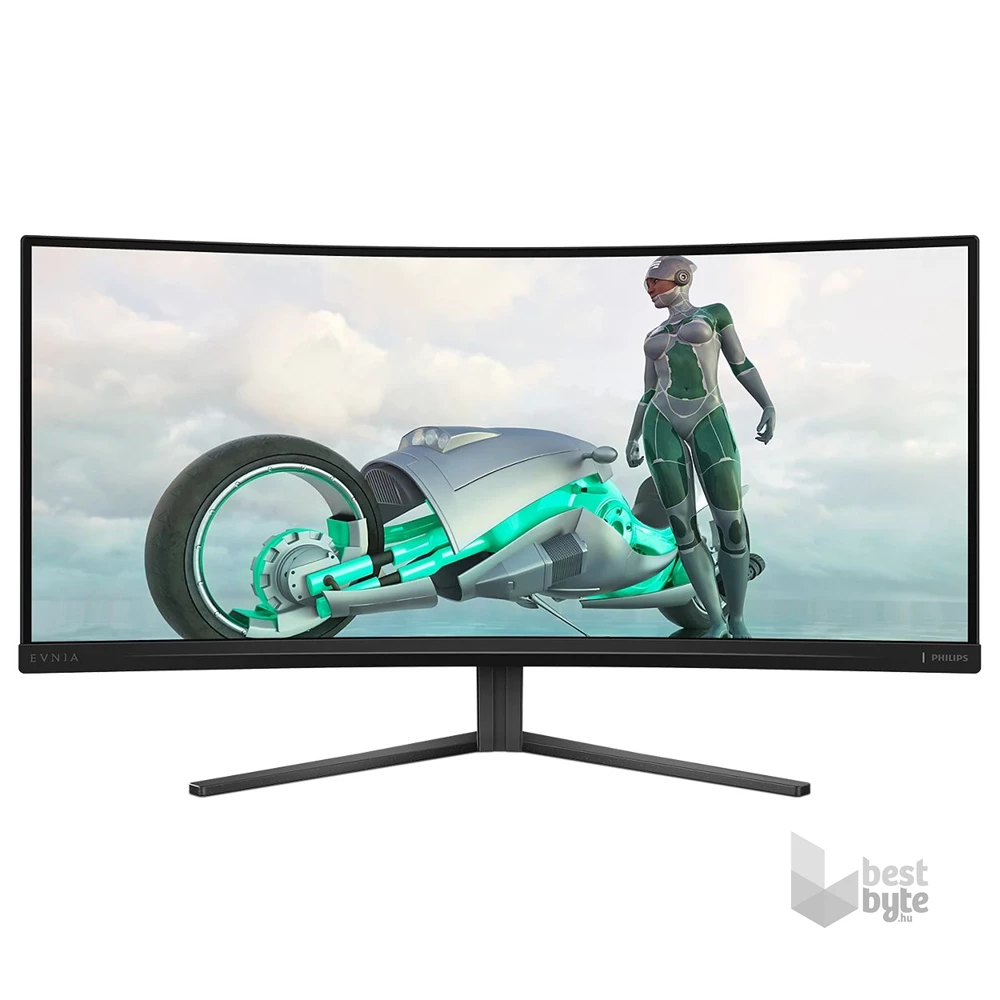 Philips 34" 34M2C3500L/00 WQHD VA 180Hz HDMI/DP ívelt gamer monitor