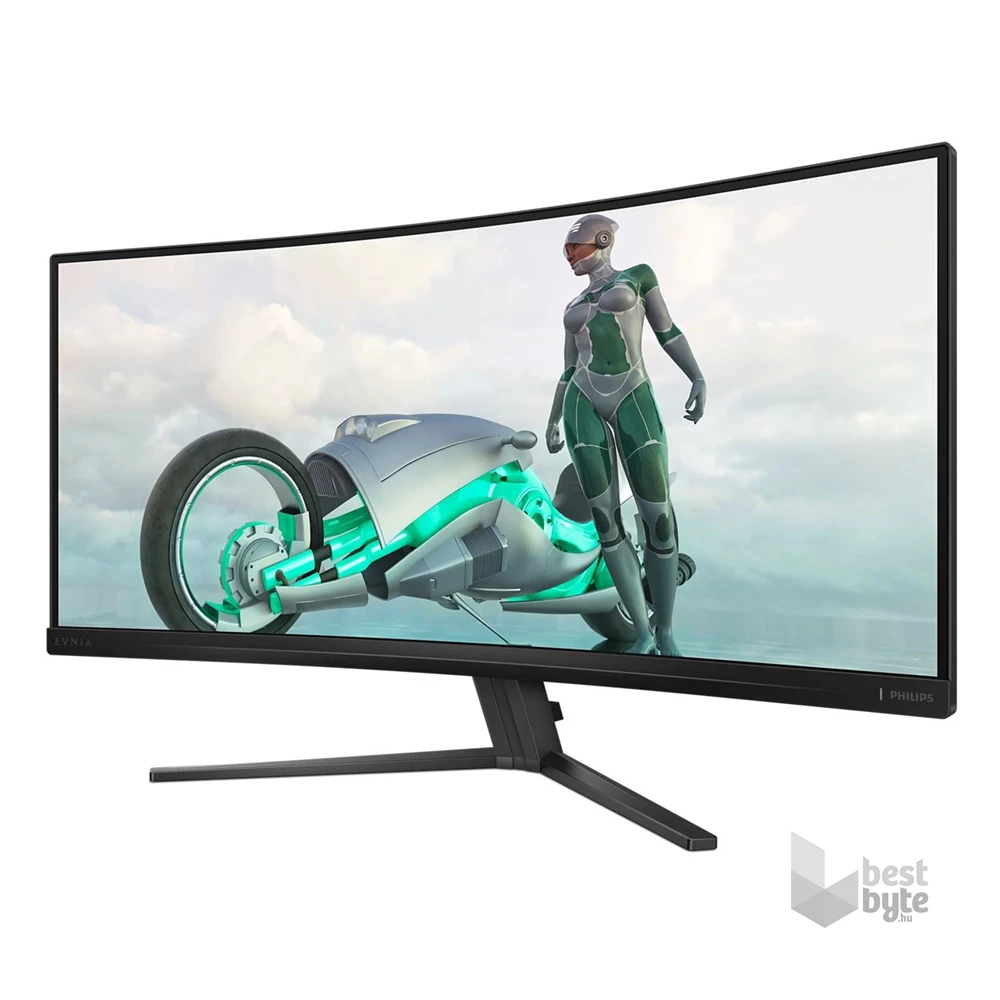 Philips 34" 34M2C3500L/00 WQHD VA 180Hz HDMI/DP ívelt gamer monitor