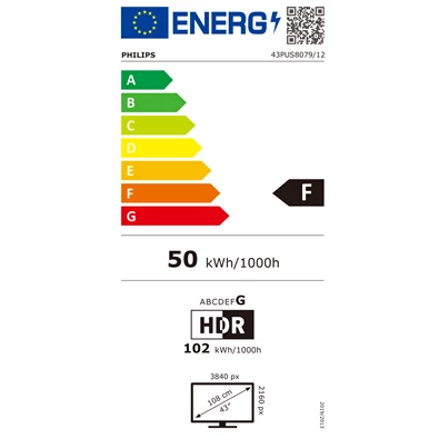 Philips 43" 43PUS8079 Ambilight Smart 4K UHD LED TV