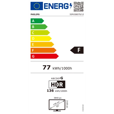 Philips 55" 55PUS8079 4K UHD Smart Ambilight LED TV