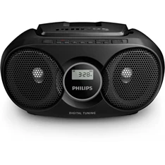 Philips AZ215B/12 hordozható fekete CD-s rádió