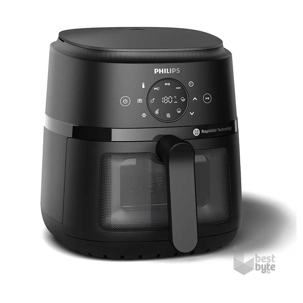 Philips Airfryer 2000 L NA220/00 fekete 4,2 L forrólevegős sütő