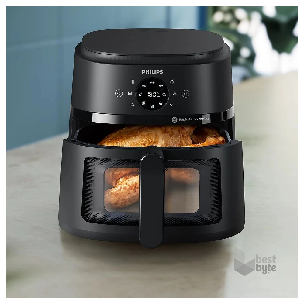 Philips Airfryer 2000 XL NA230/00 fekete 6,2 L forrólevegős sütő