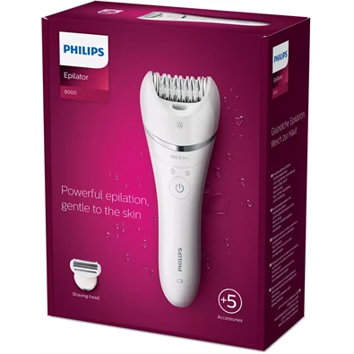 Philips BRE710/00 Series 8000 Satinelle Advanced száraz-nedves fehér epilátor