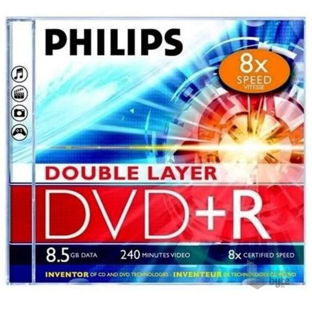 Philips DVD+R85 Dual-Layer 8x írható DVD lemez