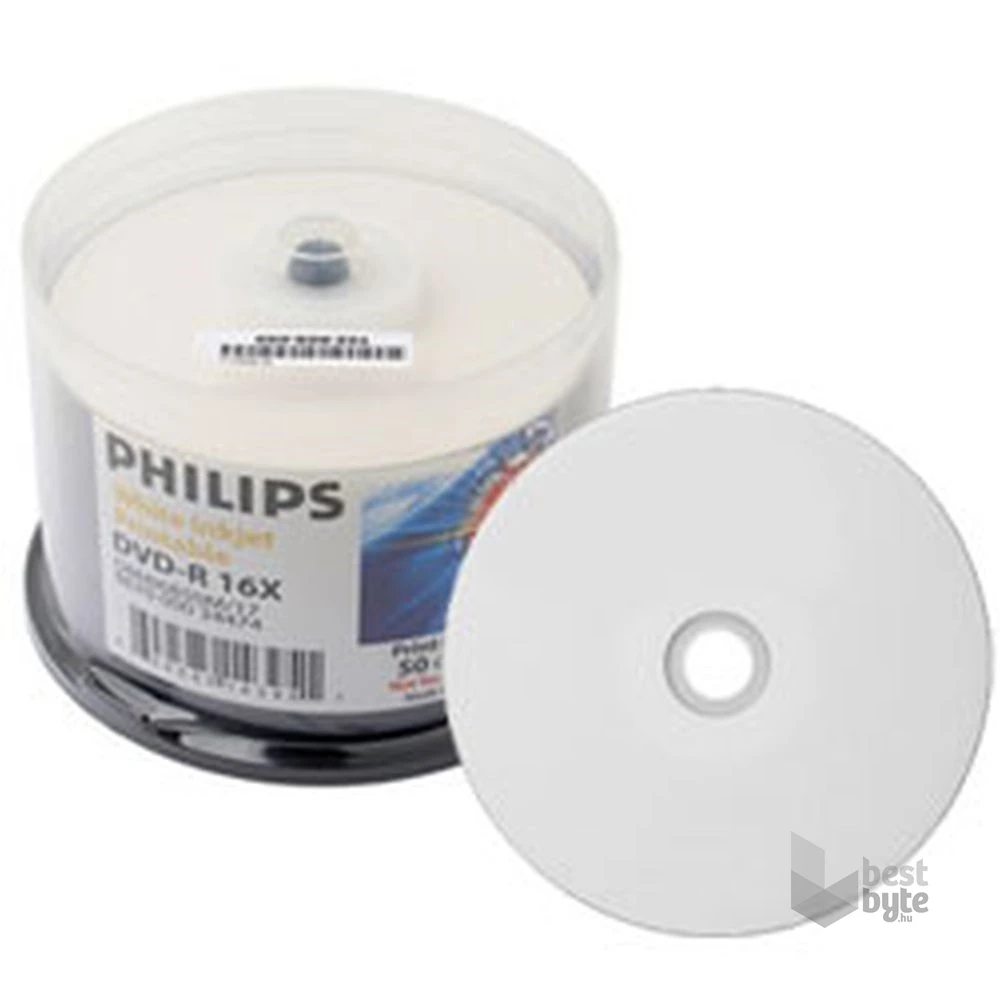 Philips DVD-R 4,7 GB 16x nyomtatható lemez 25db/henger