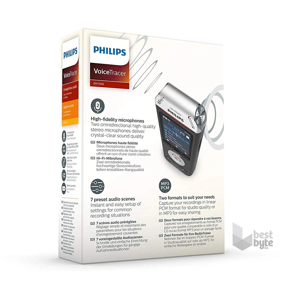 Philips DVT2110 8GB sztereó diktafon