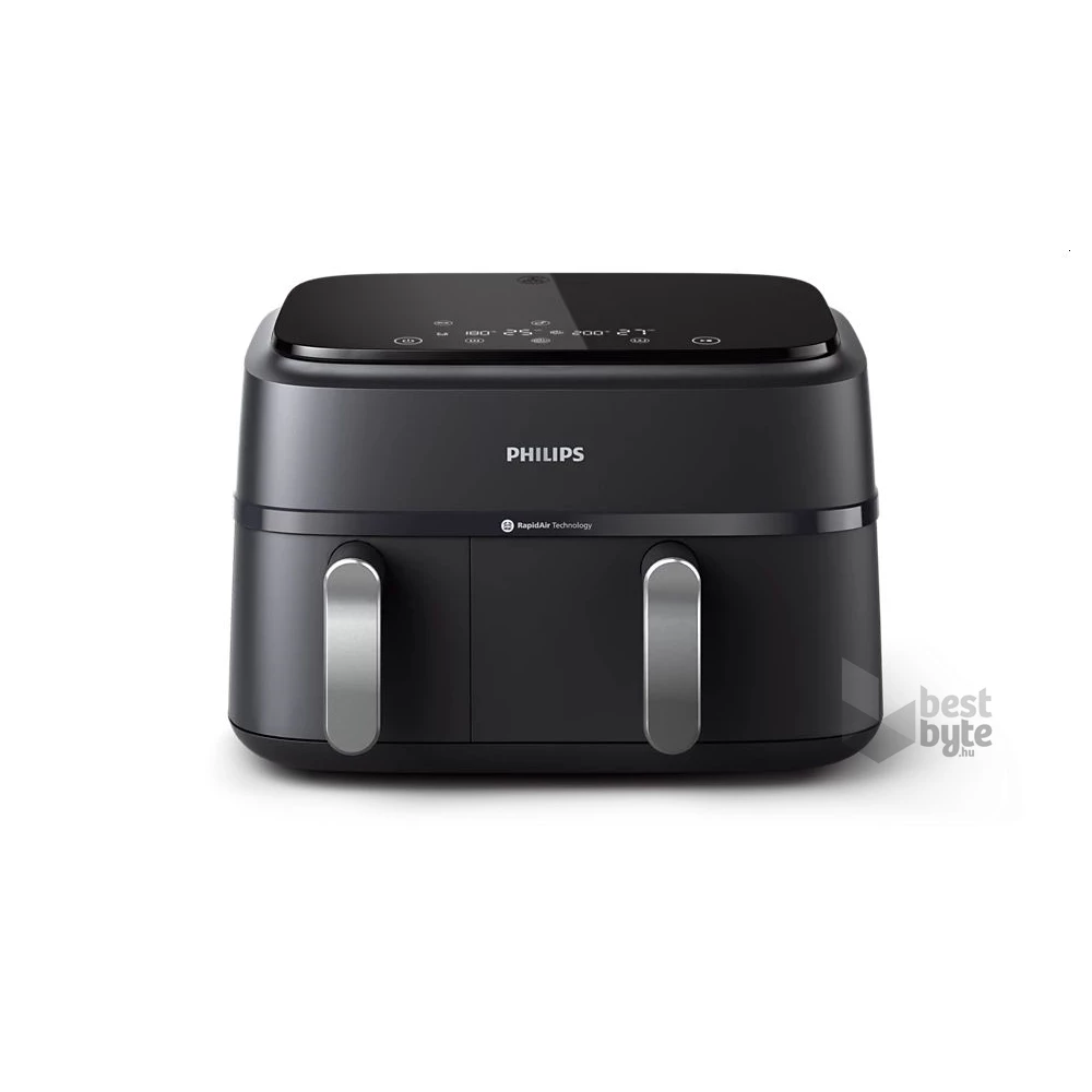 Philips DualBasket NA351/00 fekete 9 L forrólevegős sütő