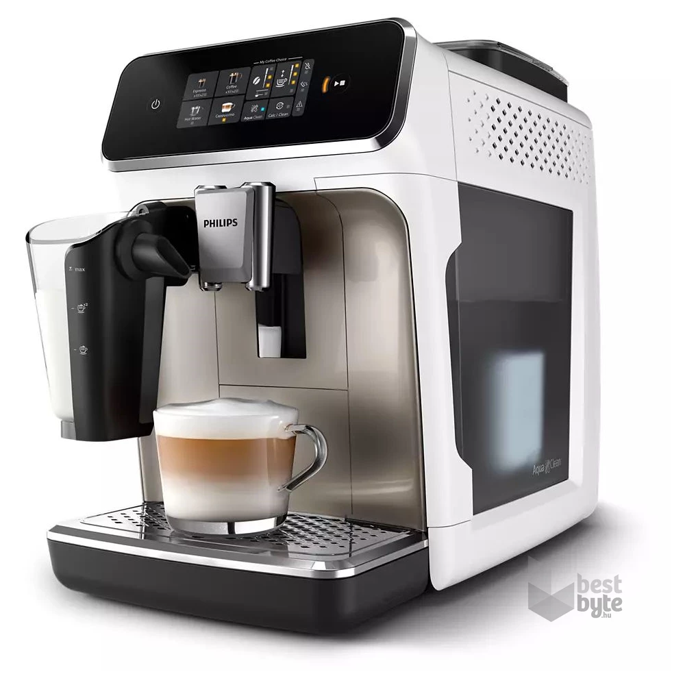 Philips EP2333/40 2300 LatteGo tejhabosítóval fehér-króm automata kávéfőző