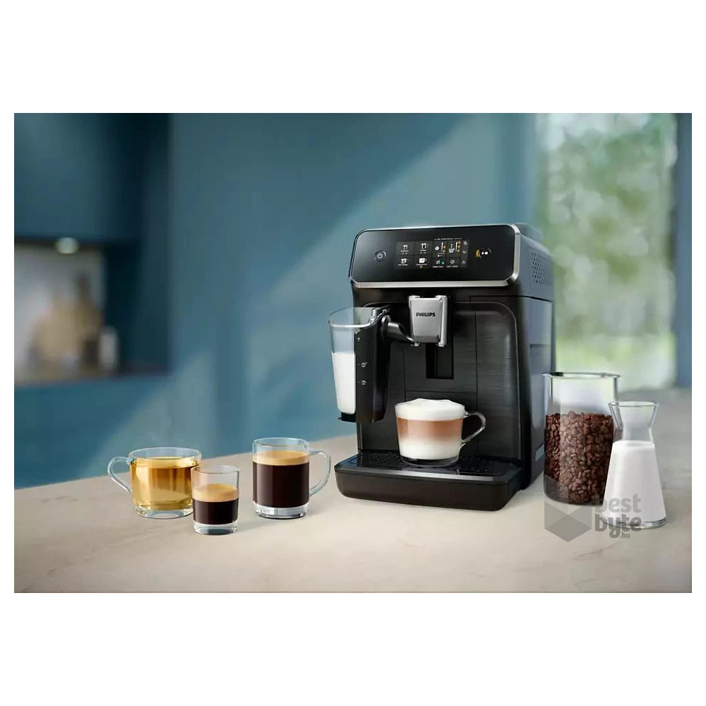 Philips EP2334/10 2300 LatteGo tejhabosítóval fekete automata kávéfőző