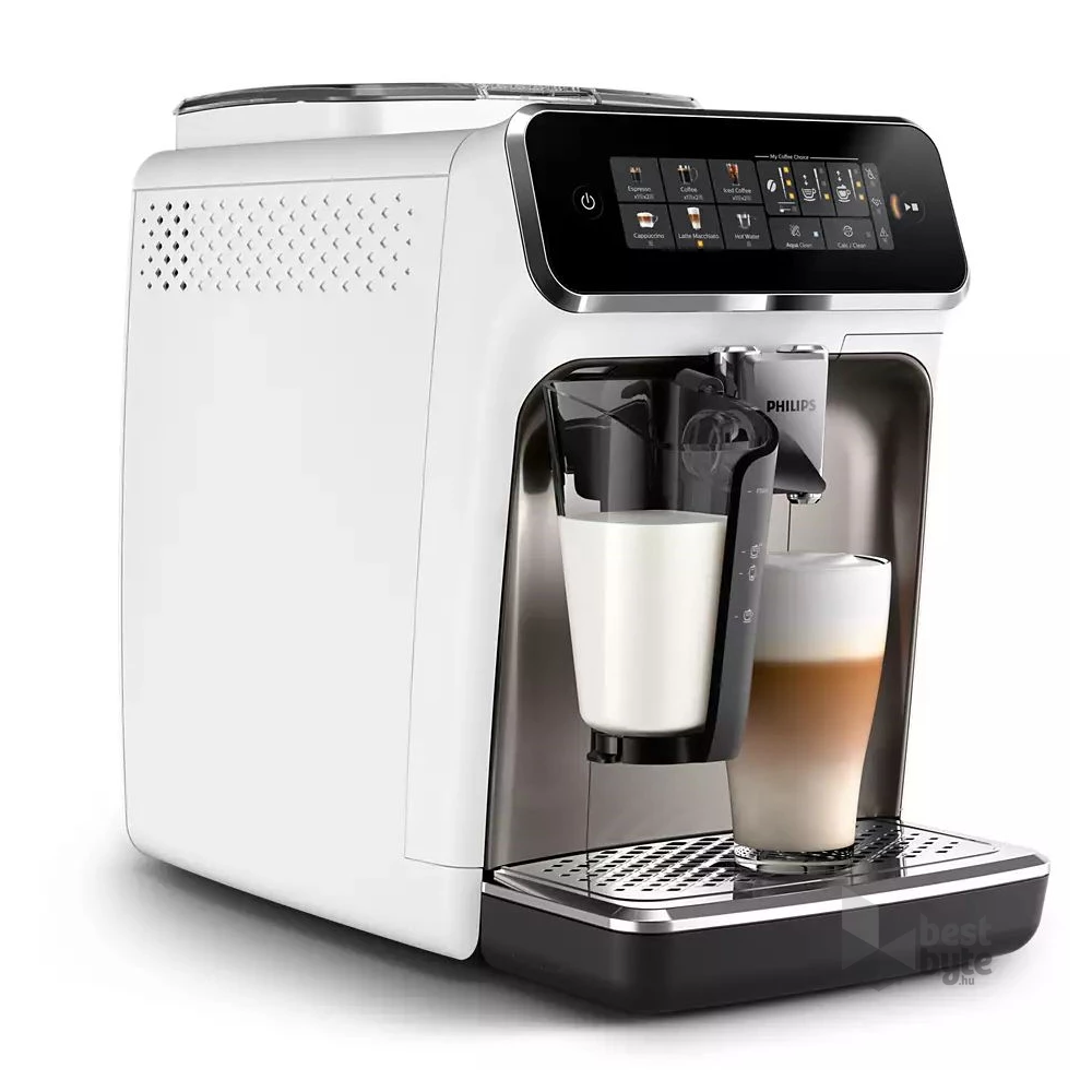 Philips EP3343/90 3300 LatteGo tejhabosítóval fehér-fekete automata kávéfőző