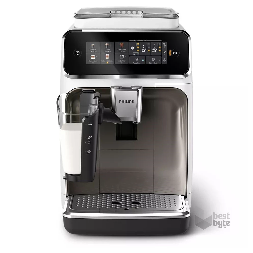 Philips EP3343/90 3300 LatteGo tejhabosítóval fehér-fekete automata kávéfőző