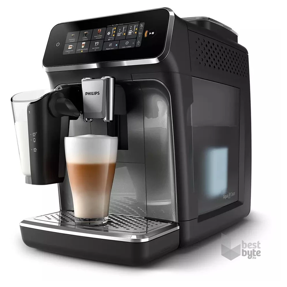 Philips EP3349/70 3300 LatteGo tejhabosítóval fekete automata kávéfőző