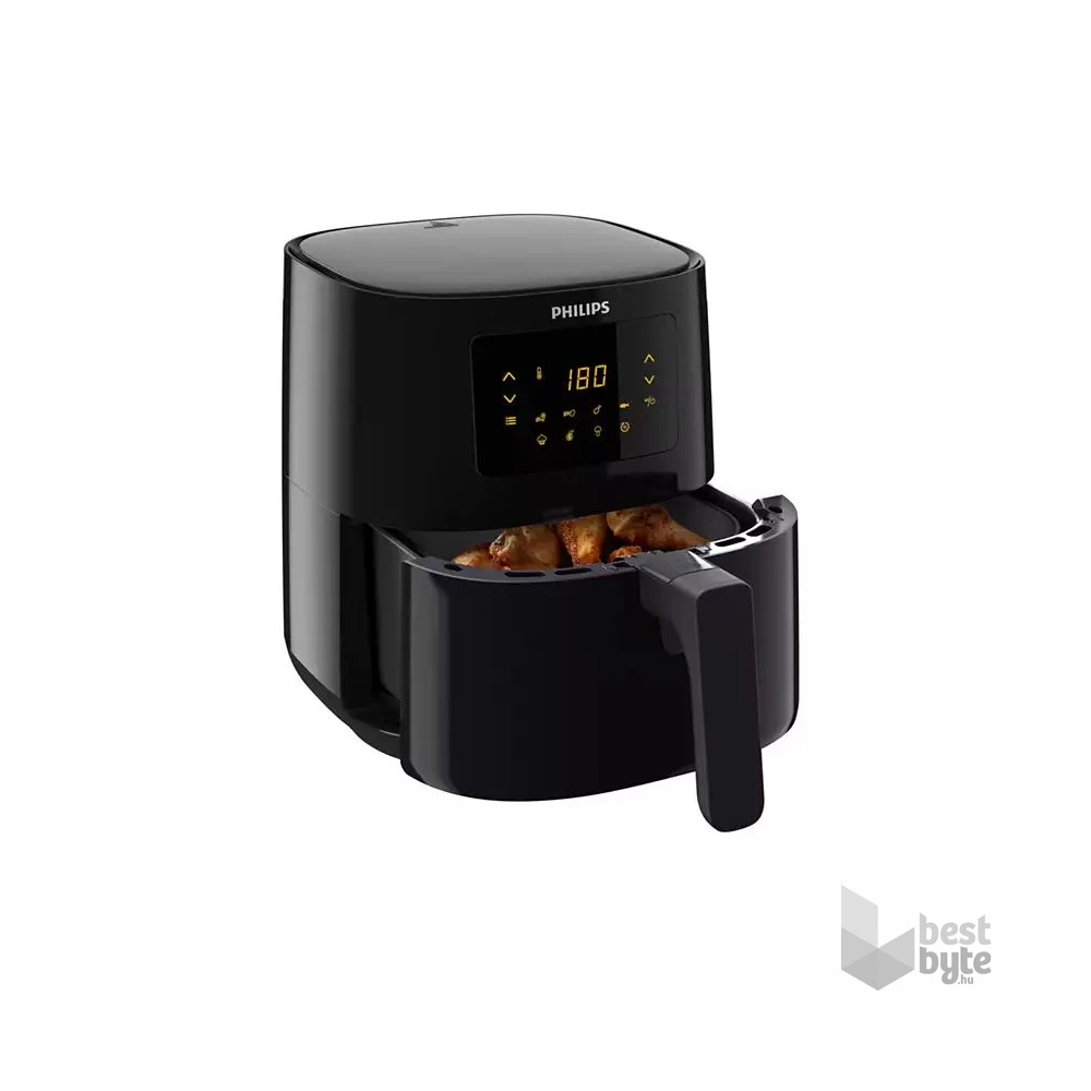 Philips Essential HD9252/90 fekete 4,1 L forrólevegős sütő