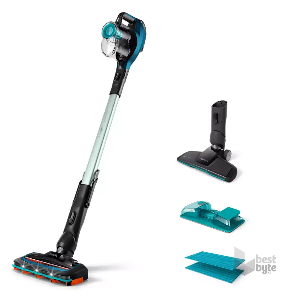 Philips FC6728/01 Series 5000 SpeedPro Aqua 21,6V kék-fekete vezeték nélküli porszívó- és felmosó