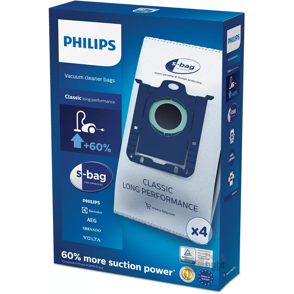Philips FC8021/03 S-bag Long Performance 4 db szintetikus porzsák