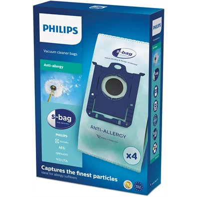 Philips FC8022/04 S-bag Clinic Anti Allergy 4 db szintetikus porzsák