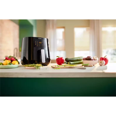 Philips HD9270/70 Viva Collection XL fekete 6 L forrólevegős sütő