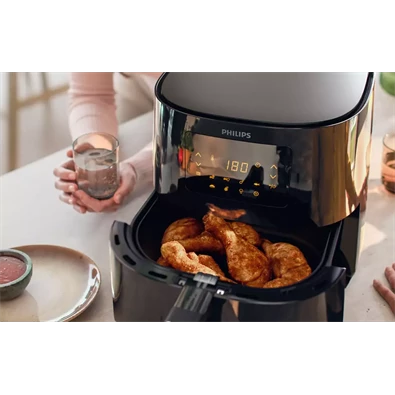 Philips HD9270/70 Viva Collection XL fekete 6 L forrólevegős sütő