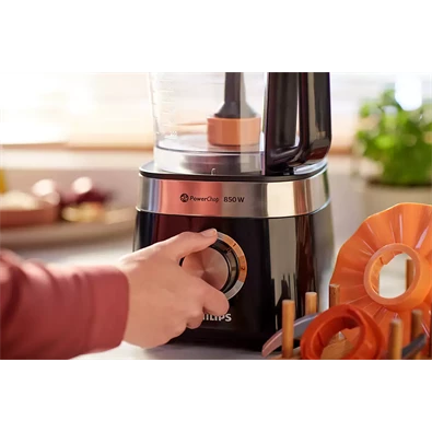 Philips HR7530/10 Viva Collection fekete konyhai robotgép