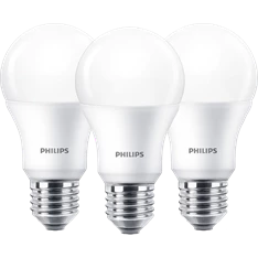 Philips LED gömb izzó 8W E27 A60 806 lumen meleg fehér 3 darab/csomag