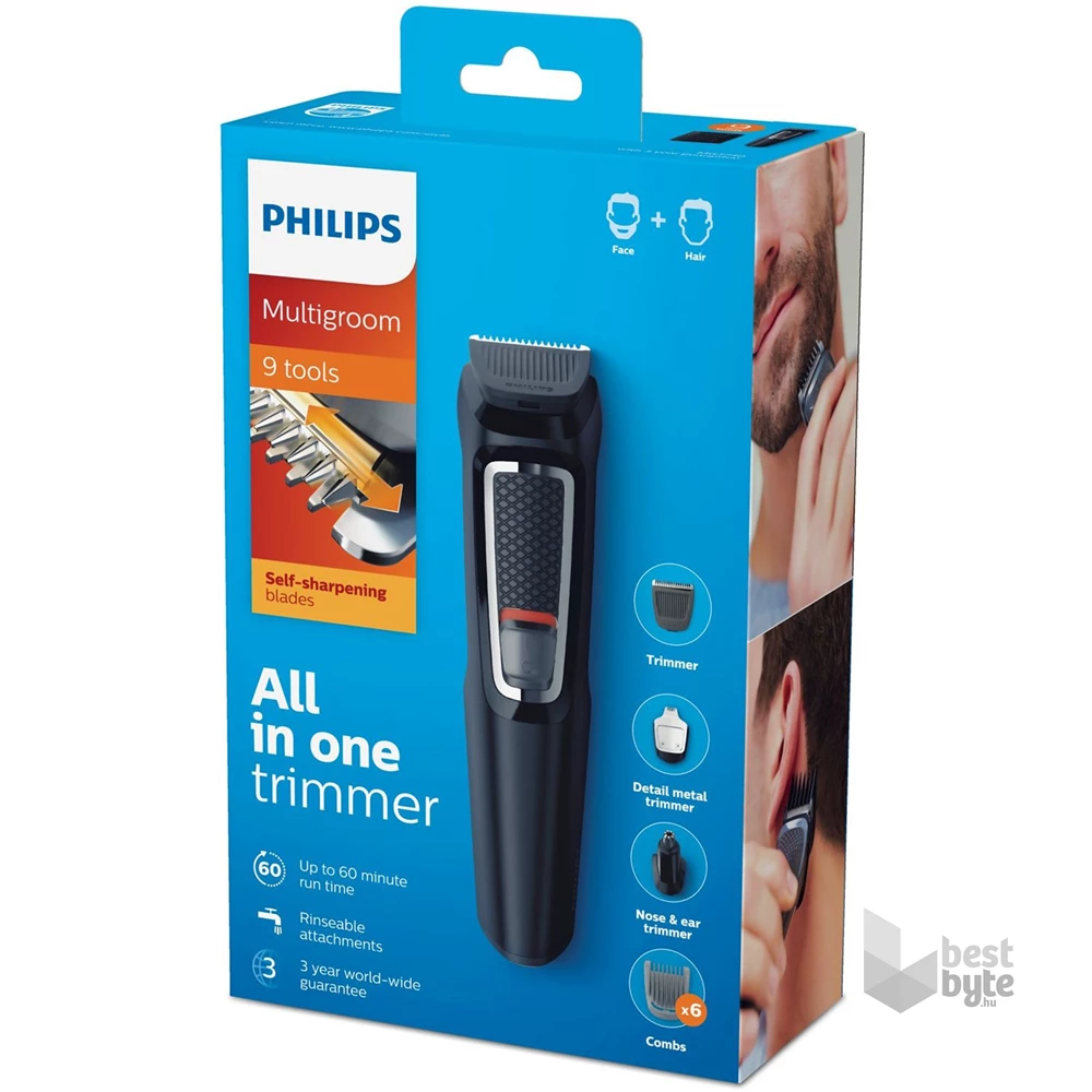 Philips Series 3000 MG3740/15 multifunkciós szakállvágó