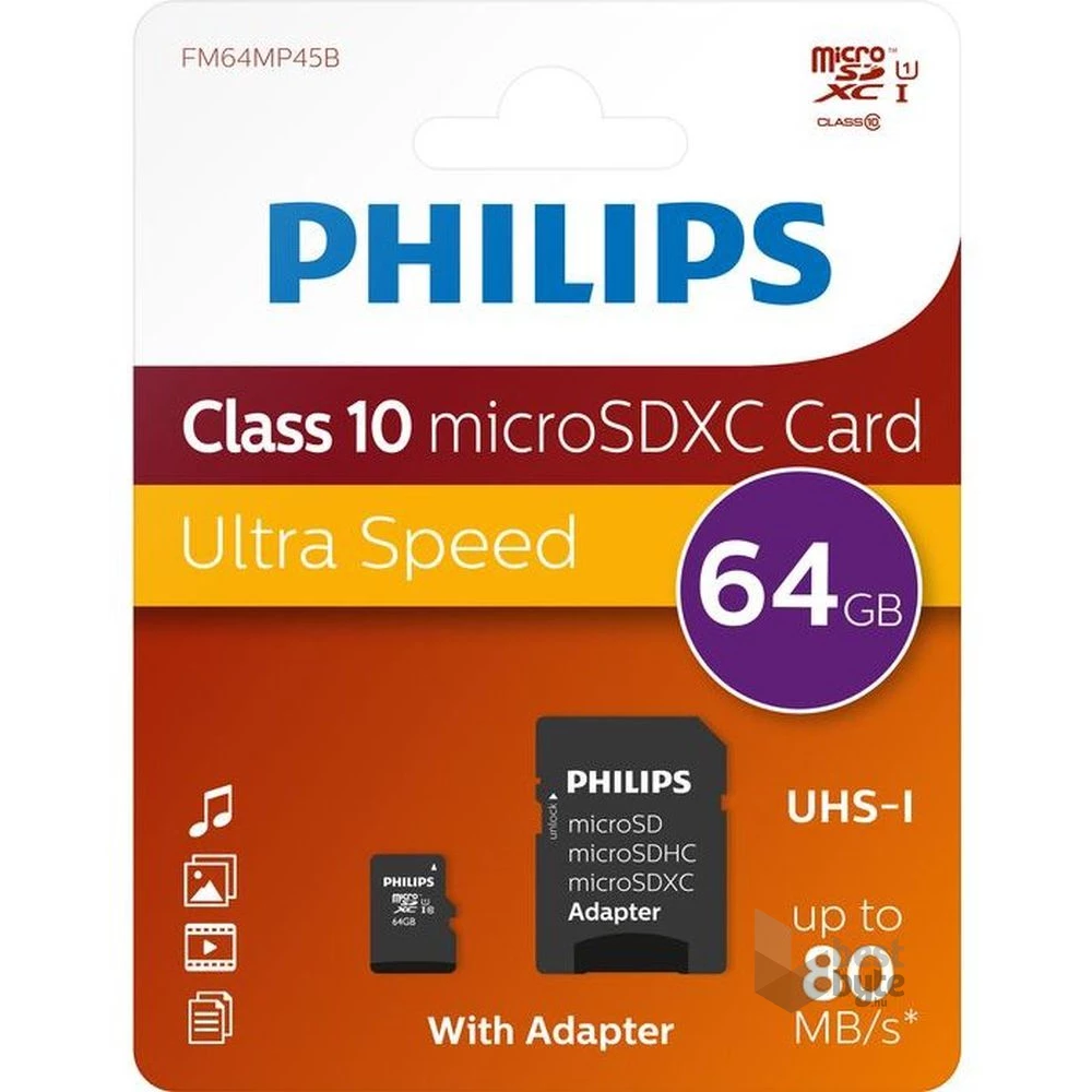 Philips 64GB SD Micro (SDXC CL10) memóriakártya