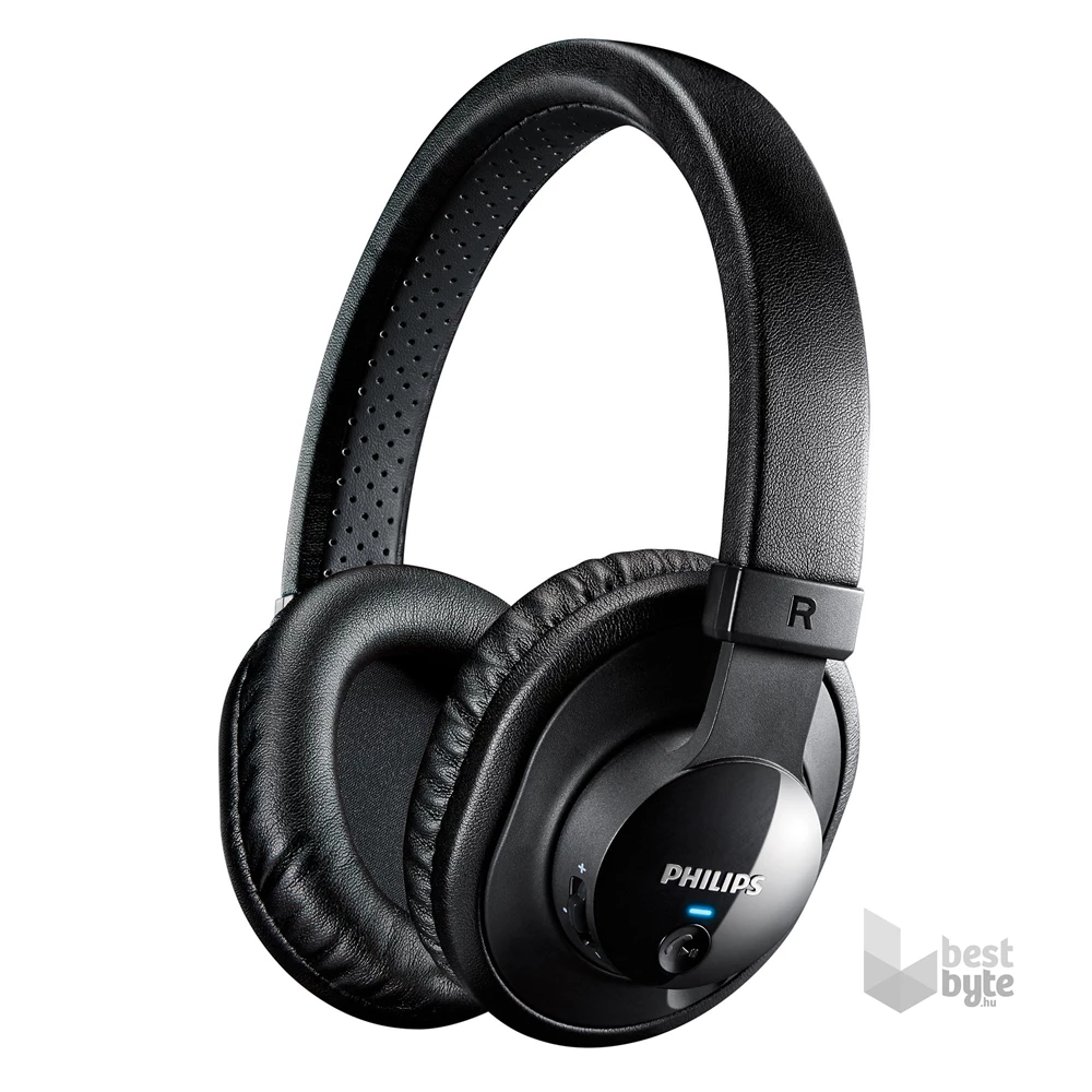 Philips SHB7150 fekete prémium Bluetooth NFC fejhallgató mikrofonnal