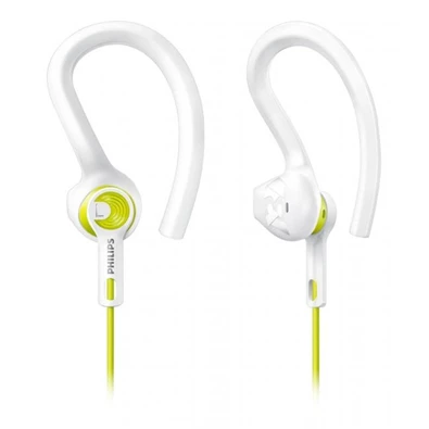 Philips SHQ1400LF Actionfit fehér-sárga sport fülhallgató
