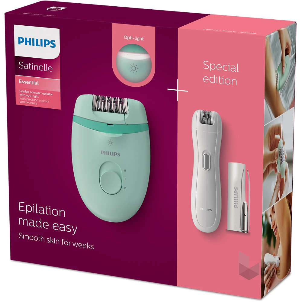Philips Satinelle Essential BRP529/00 trio epilátor szett