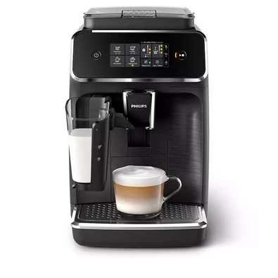 Philips Series 2200 EP2232/40 LatteGo tejhabosítóval fekete automata kávéfőző
