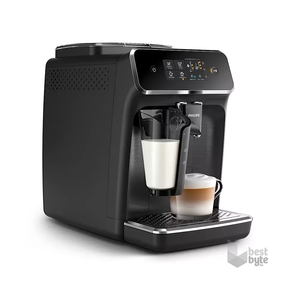 Philips Series 2200 EP2232/40 LatteGo tejhabosítóval fekete automata kávéfőző