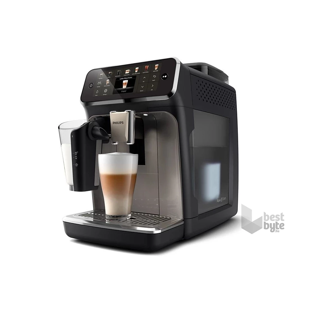 Philips Series 5500 LatteGo EP5549/70 fekete tejhabosítóval automata kávéfőző