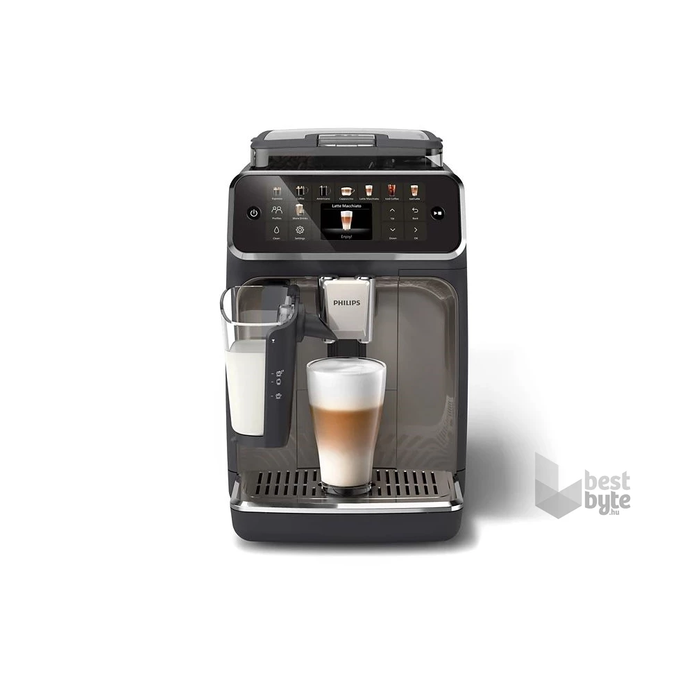 Philips Series 5500 LatteGo EP5549/70 fekete tejhabosítóval automata kávéfőző