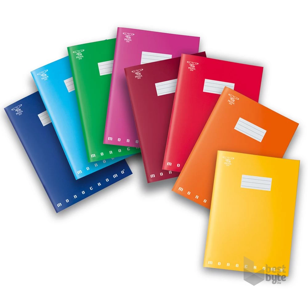 Pigna Monocromo Original A6 40lapos tűzött kockás füzet