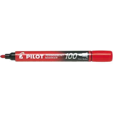 Pilot 100 gömb hegyű piros alkoholos filc