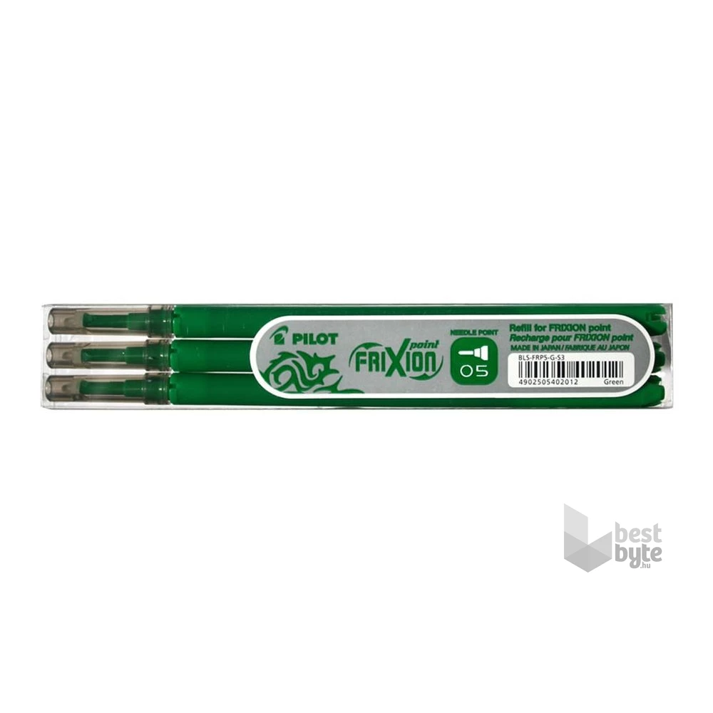 Pilot Frixion Point 0,5mm 3db-os zöld rollertoll betét