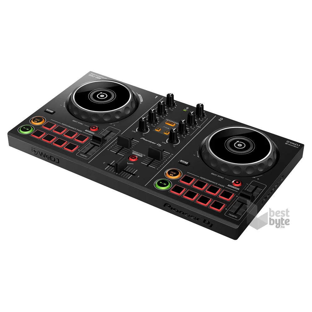 Pioneer DJ DDJ-200 fekete okos DJ kontroller
