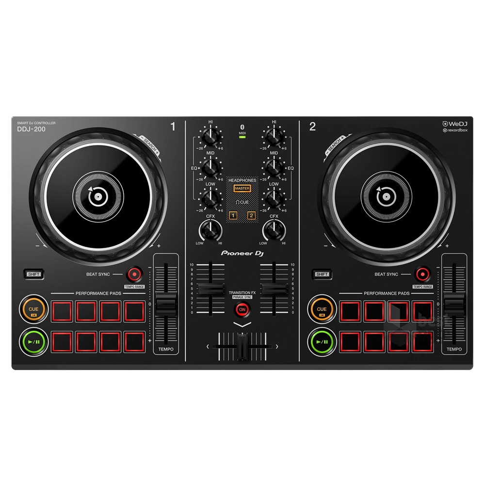 Pioneer DJ DDJ-200 fekete okos DJ kontroller